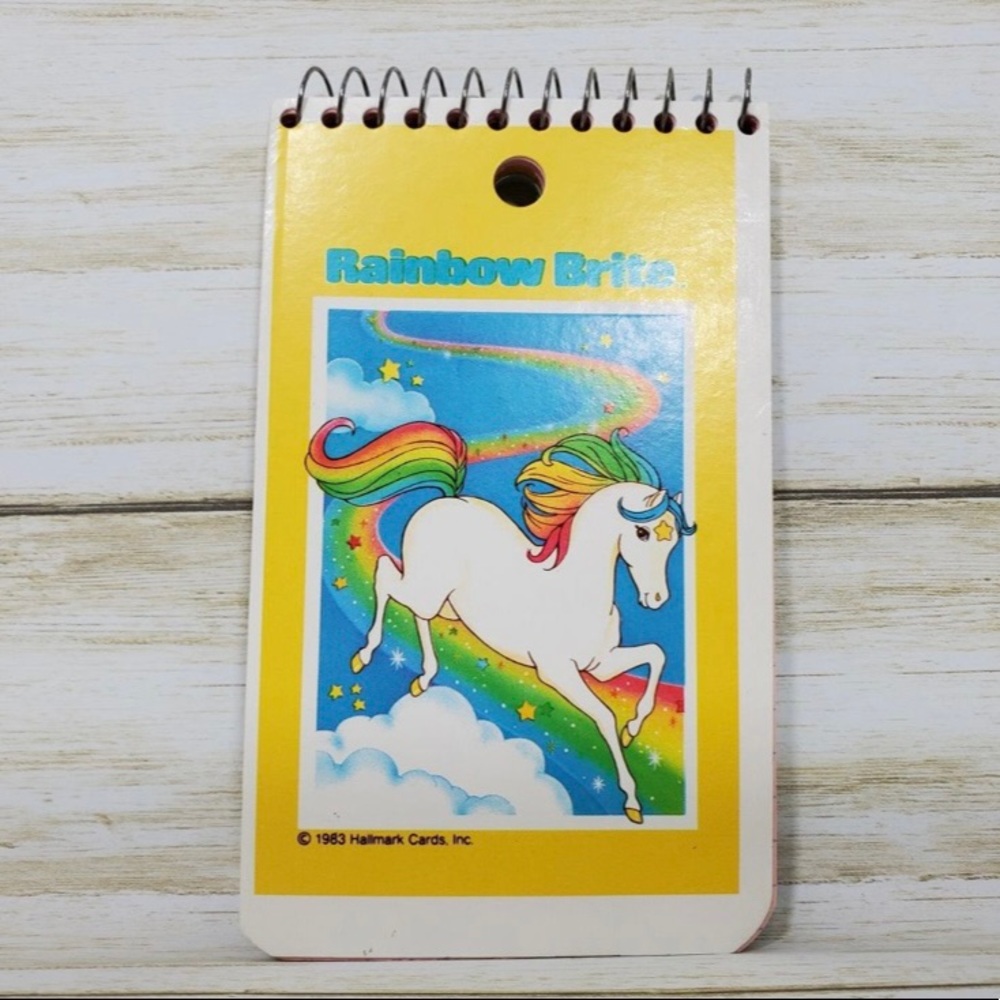 NEW NOS Vintage Rainbow Brite Mini Memo Book by Hallmark. Features Starlight 🌈